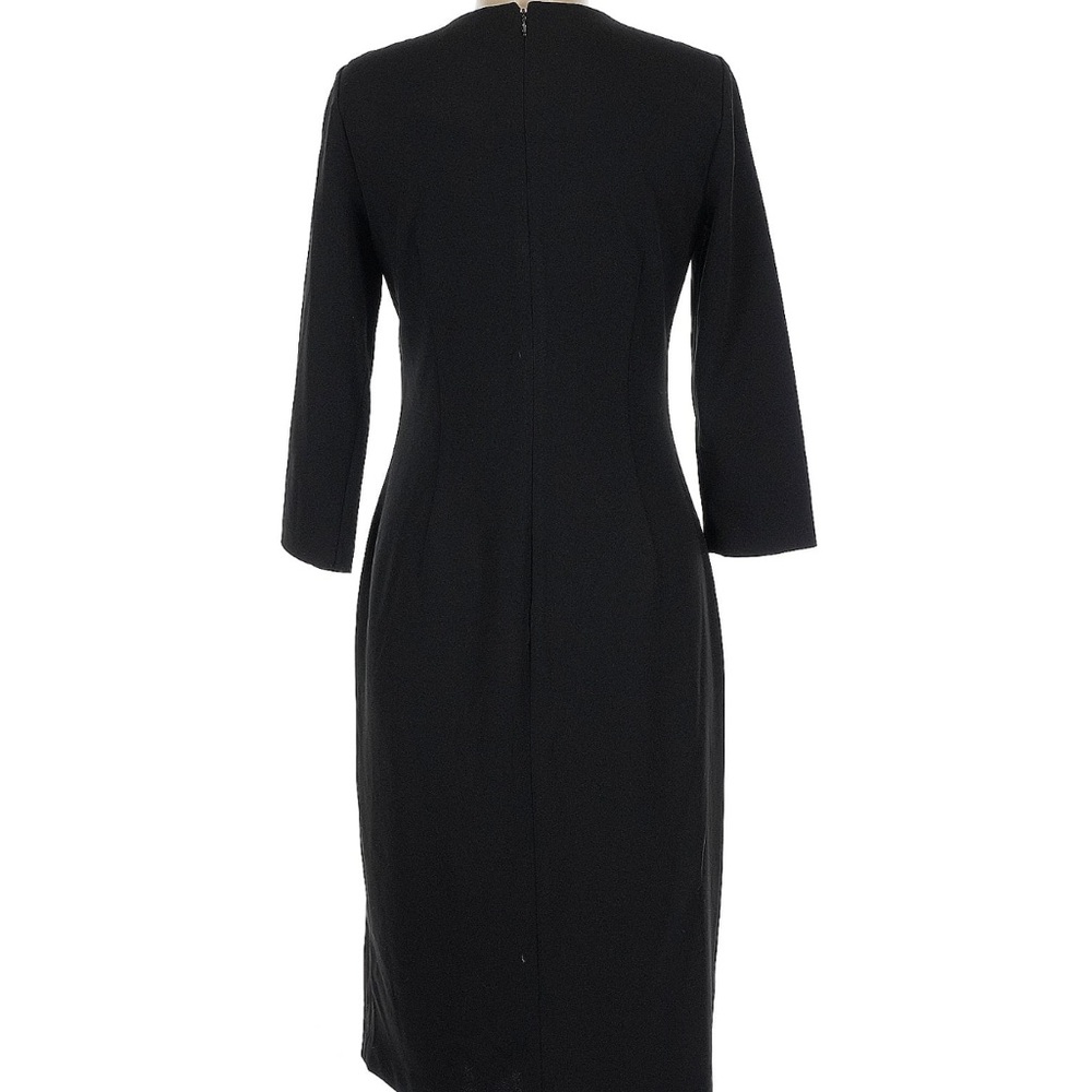 🖤 Calvin Klein Black Asymmetrical Sheath Dress - Picture 2 of 4